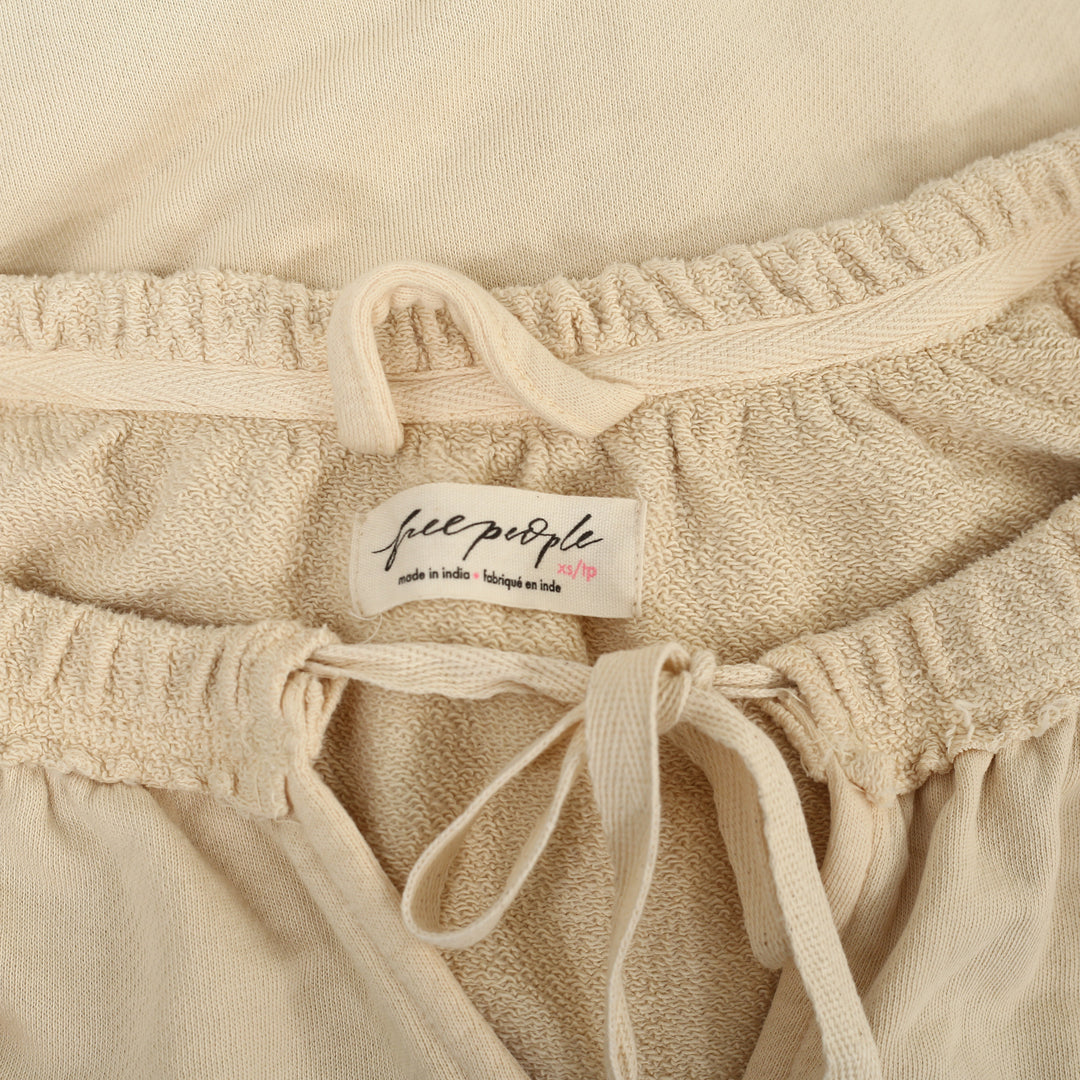 Free People Picnic Sweatshirt Blouse Top