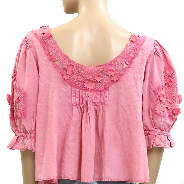 Free People Sophie Embroidered Blouse top