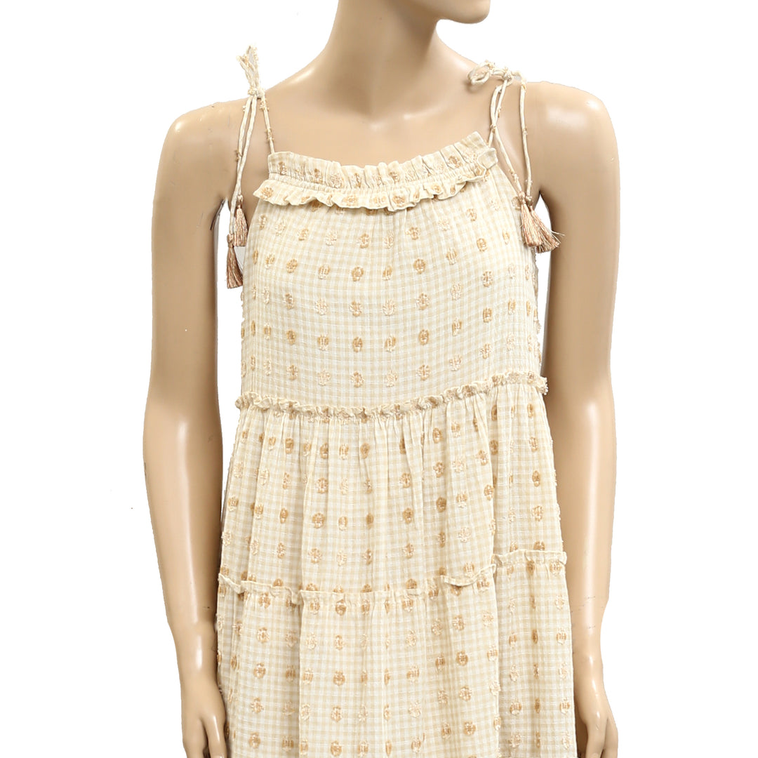 Saylor Anthropologie Bennett Daisy Dobby Maxi Midi Dress