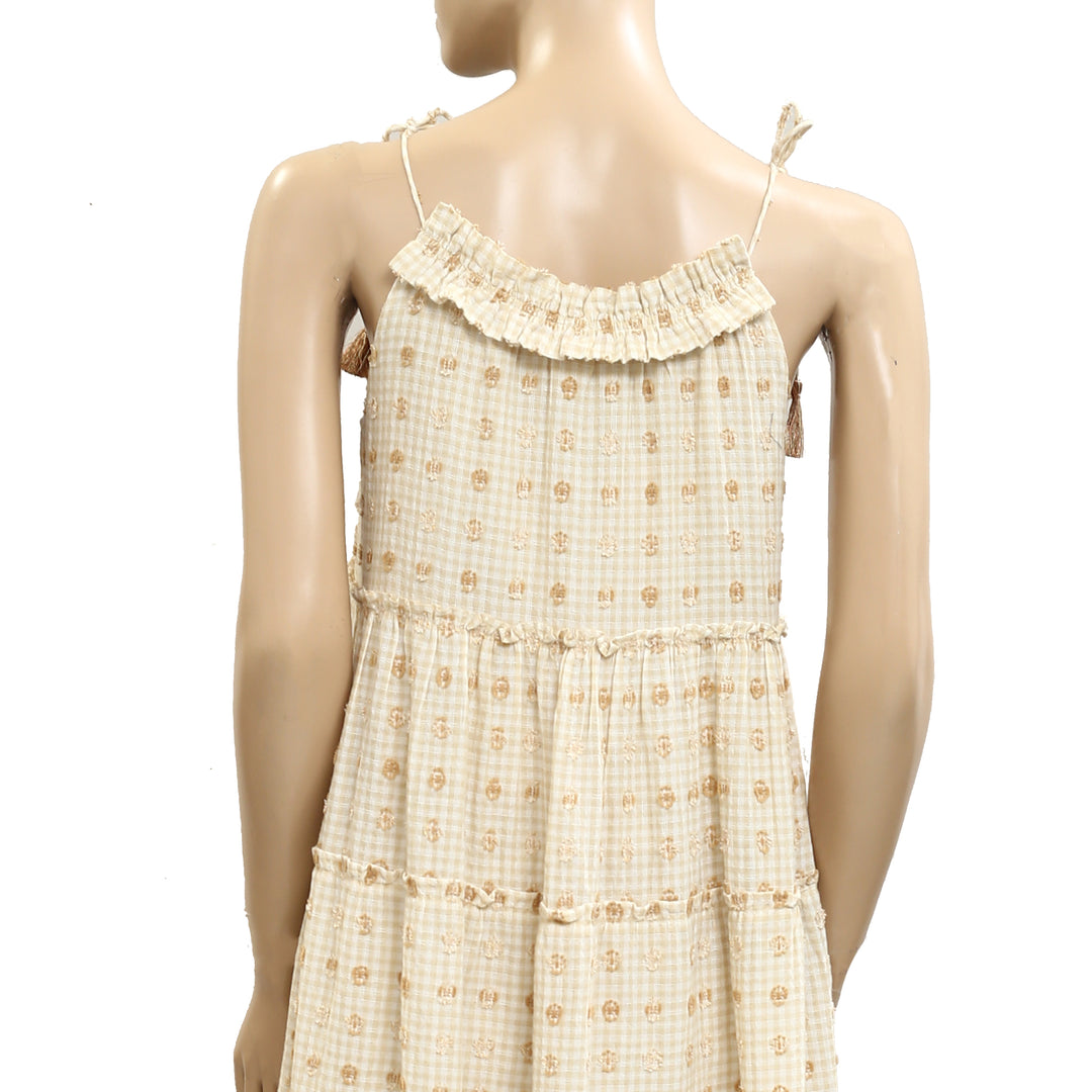 Saylor Anthropologie Bennett Daisy Dobby Maxi Midi Dress