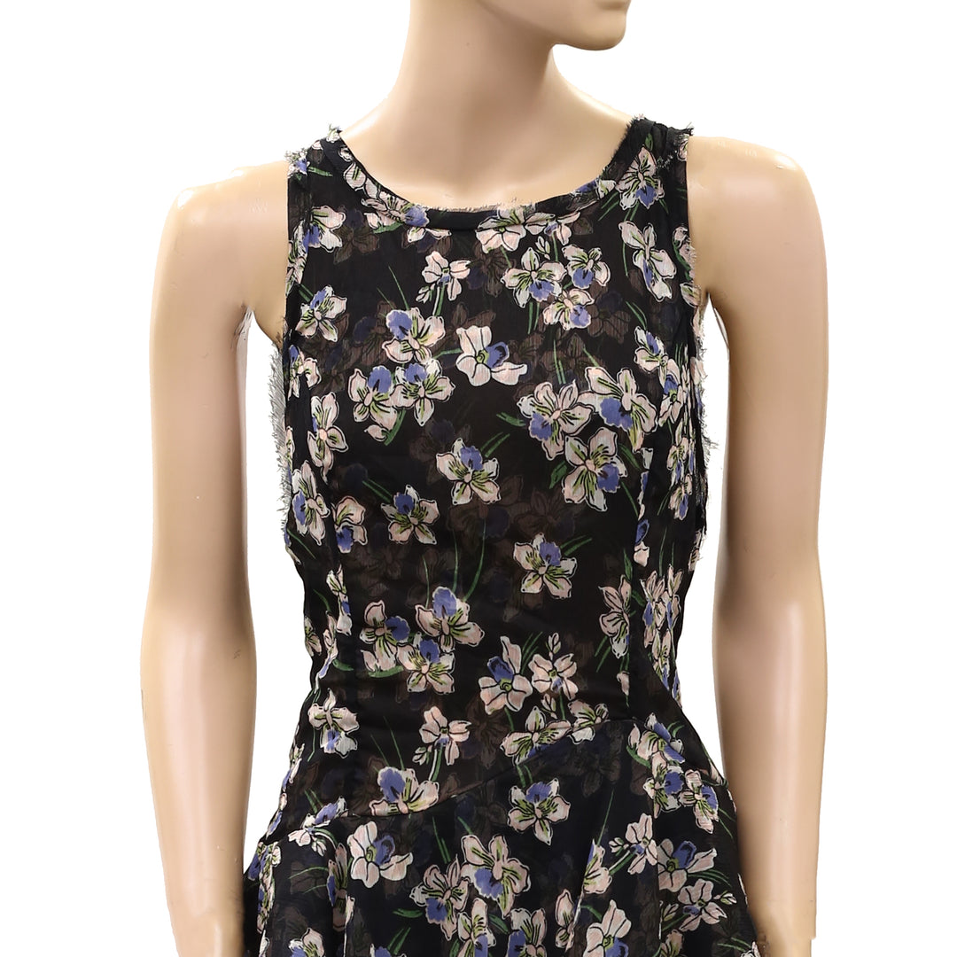Free People Raven Printed Mini Dress