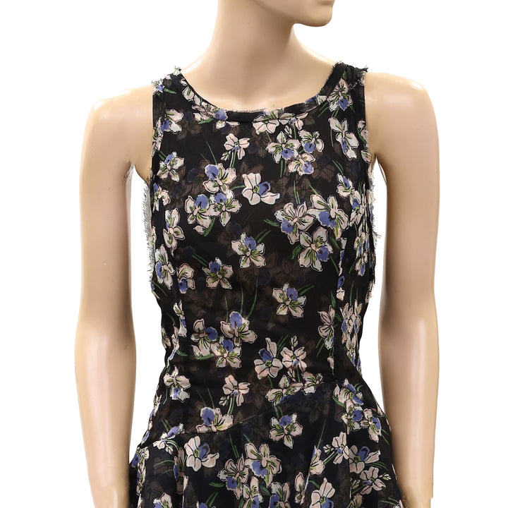 Free People Raven Printed Mini Dress