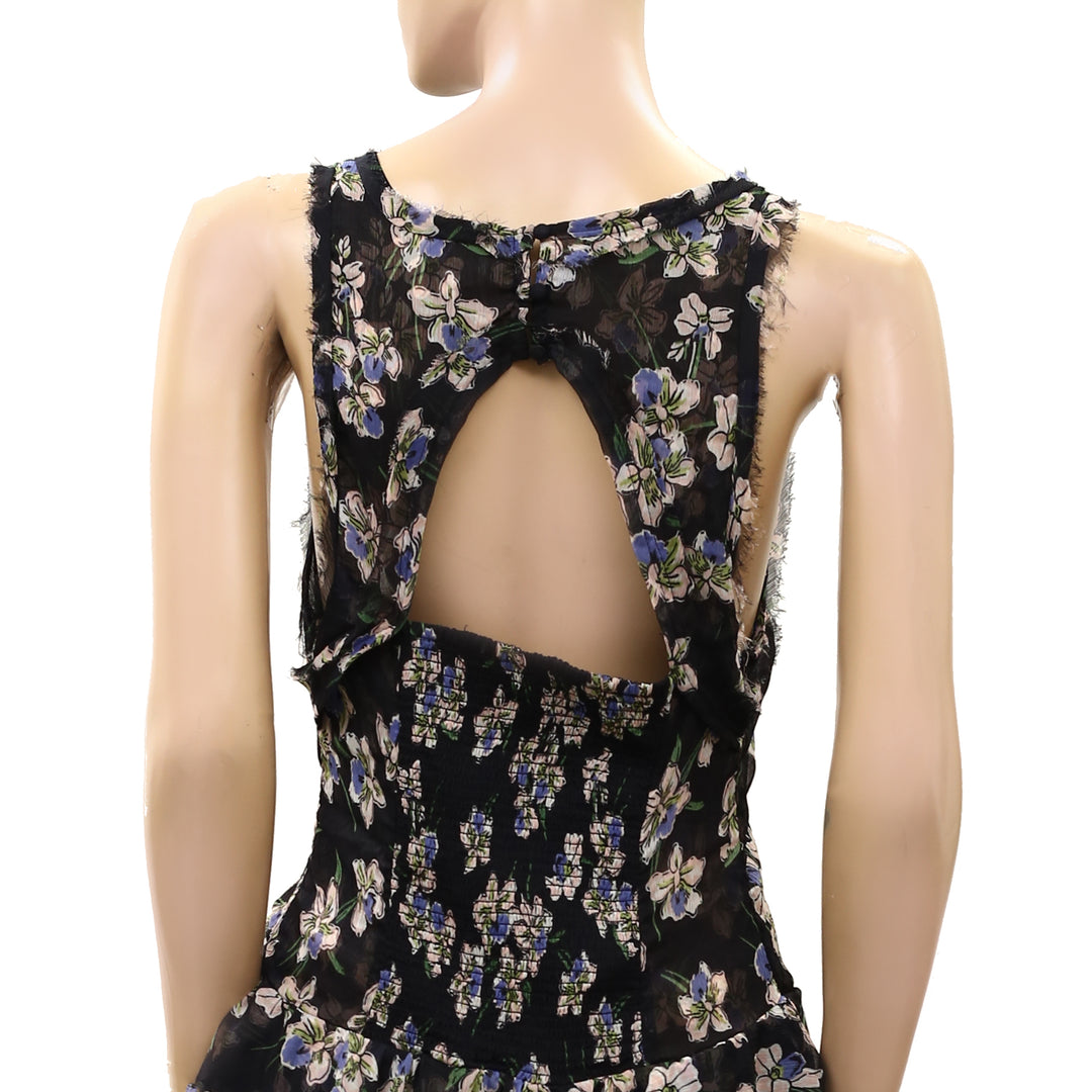 Free People Raven Printed Mini Dress