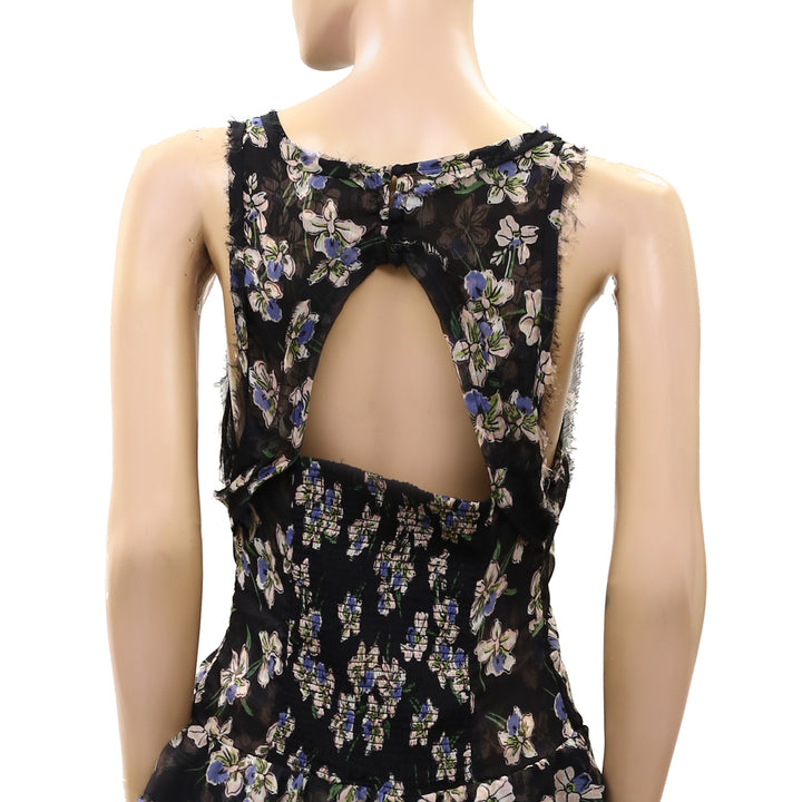 Free People Raven Printed Mini Dress