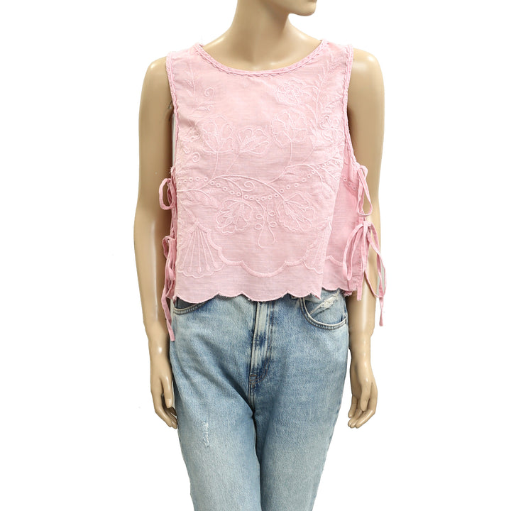 Free People Faded Gardens Tank Cropped Top