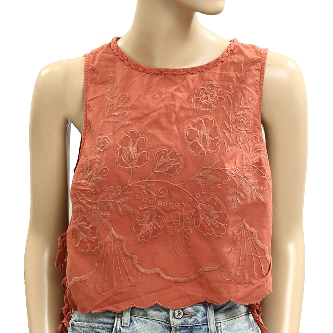 Free People Faded Gardens Tank Cropped Top