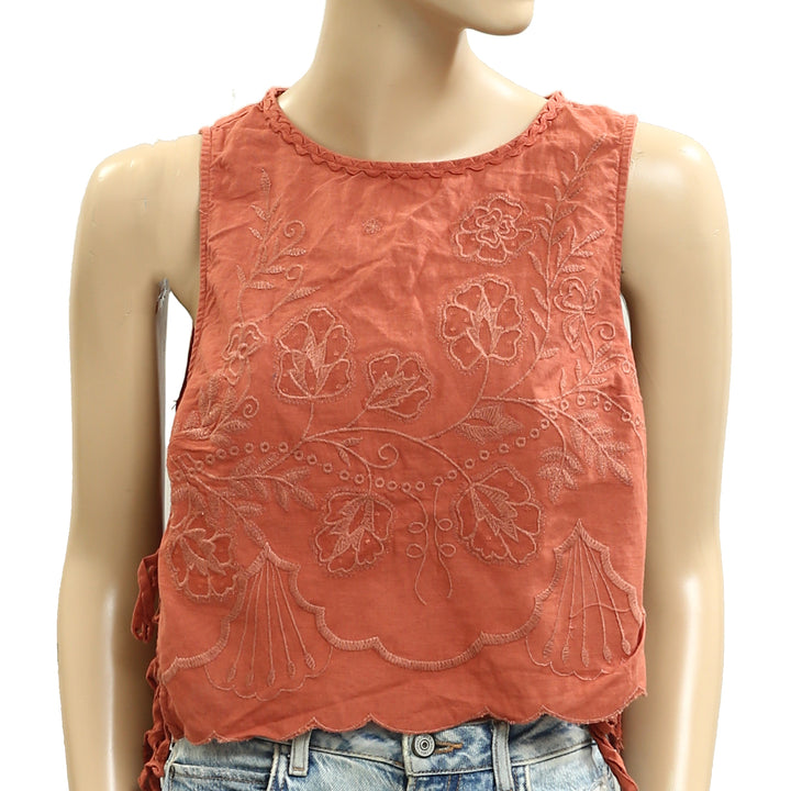 Free People Faded Gardens Tank Cropped Top
