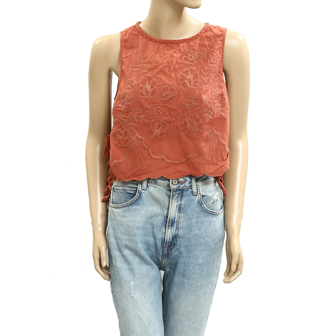 Free People Faded Gardens Tank Cropped Top
