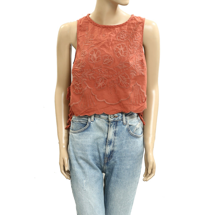 Free People Faded Gardens Tank Cropped Top
