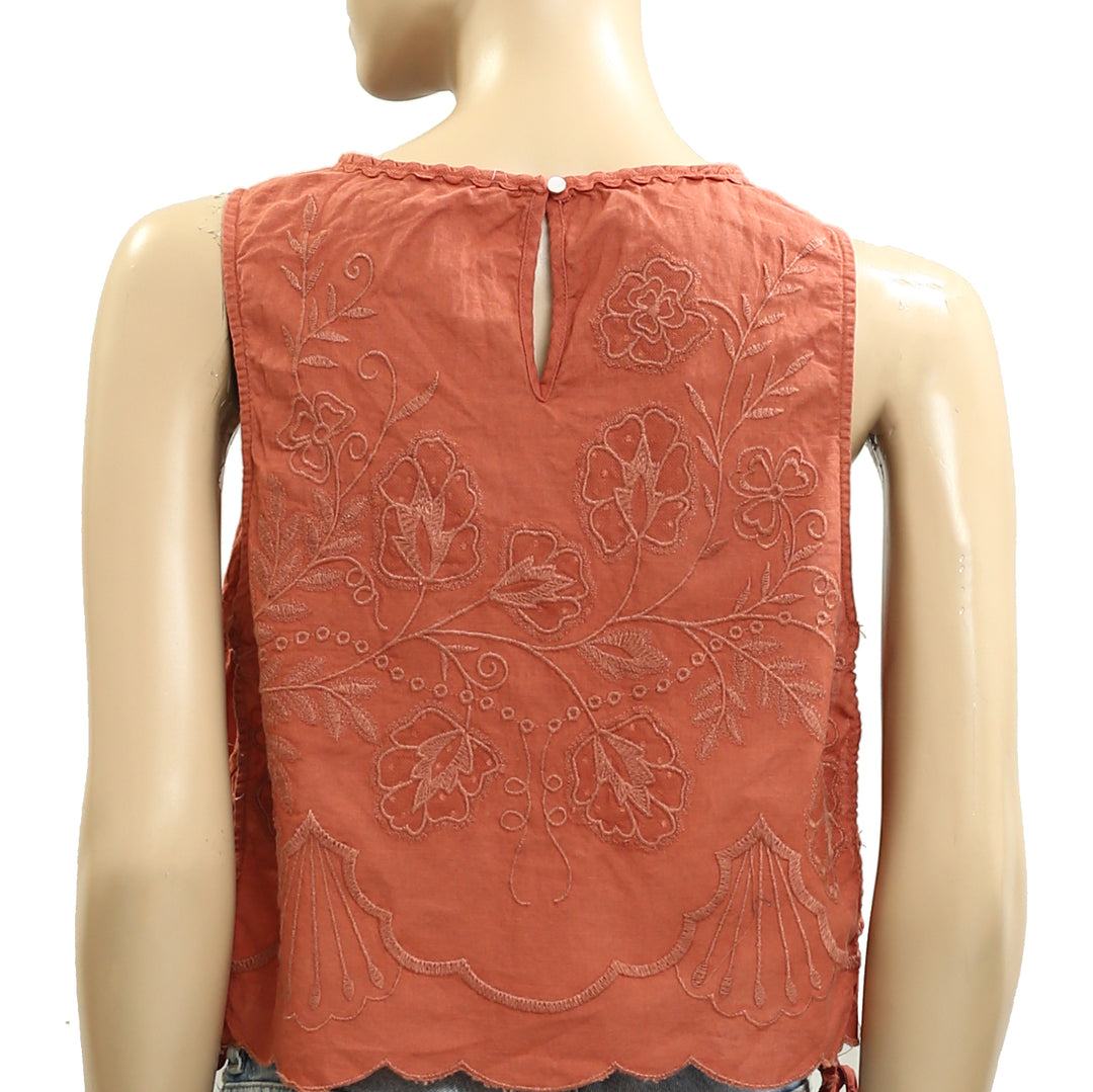 Free People Faded Gardens Tank Cropped Top