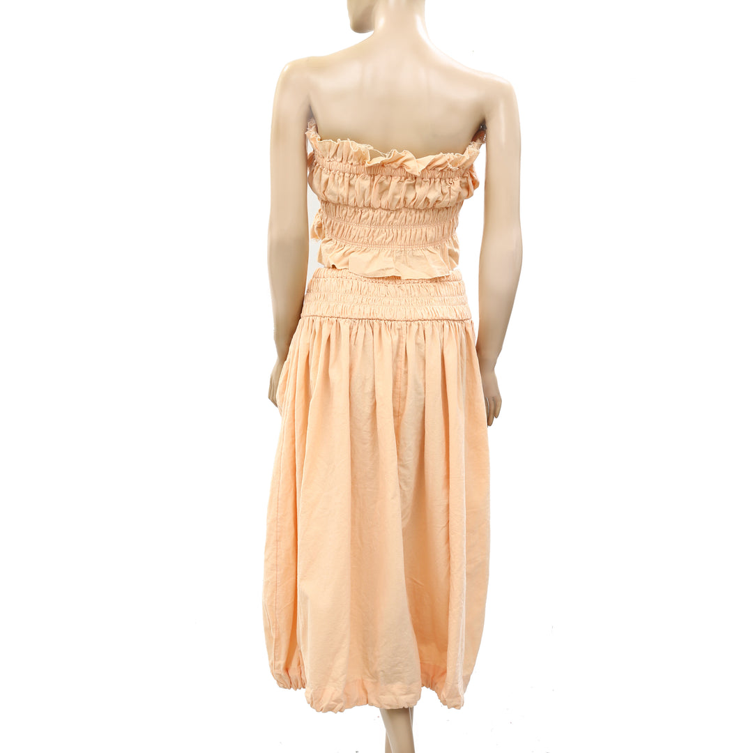 Free People Free-est All The Things Tube Top & Midi Skirt Set