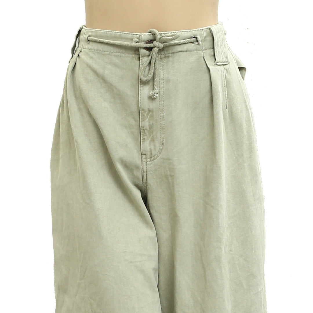 Free People Julien Wide-Leg Chino Trousers Pants