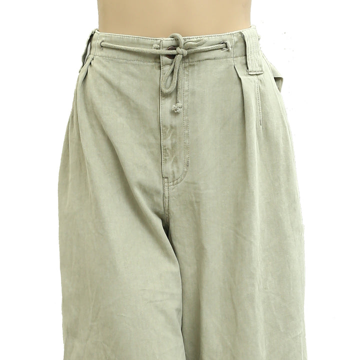 Free People Julien Wide-Leg Chino Trousers Pants