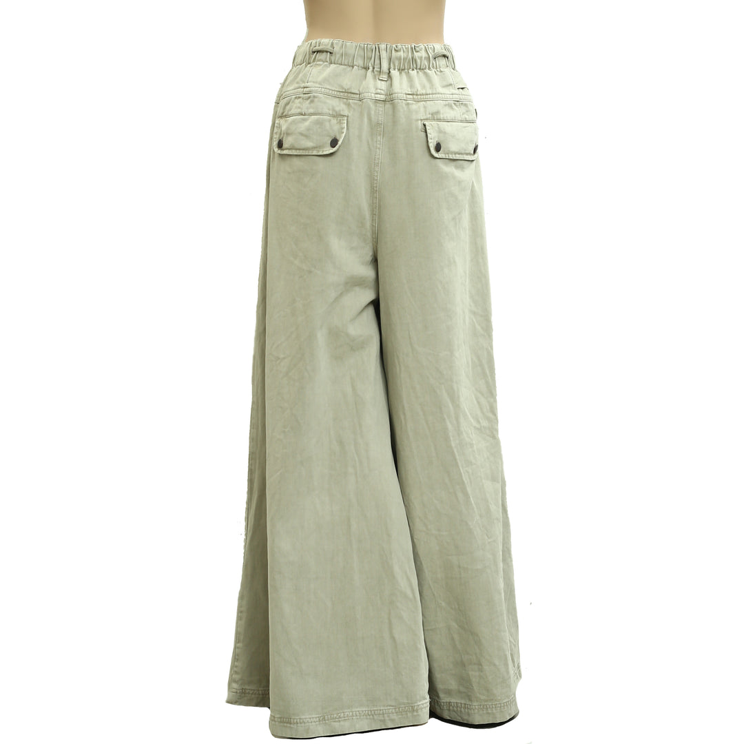 Free People Julien Wide-Leg Chino Trousers Pants
