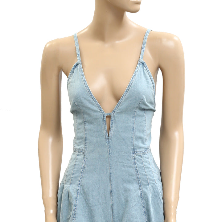 Free People We The Free Nostalgia Ultra-Shortalls Romper