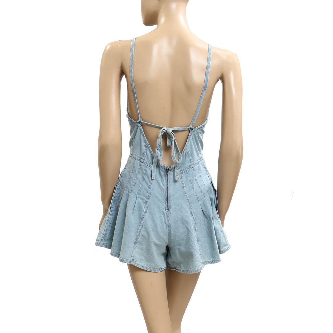Free People We The Free Nostalgia Ultra-Shortalls Romper