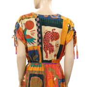 Farm Rio Anthropologie Printed Cover-Up Mini Dress
