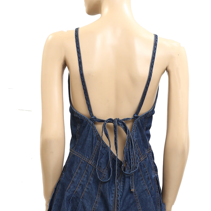 Free People We The Free Nostalgia Ultra-Shortalls Romper