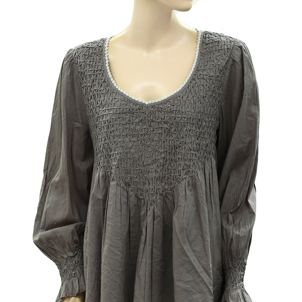 Odd Molly Anthropologie Ruched Tunic Top
