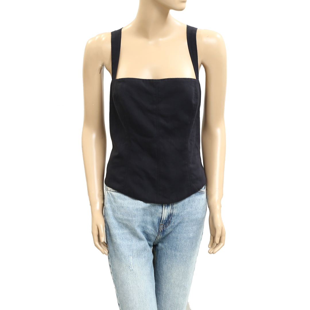 Free People Cherise Blouse Cropped Top