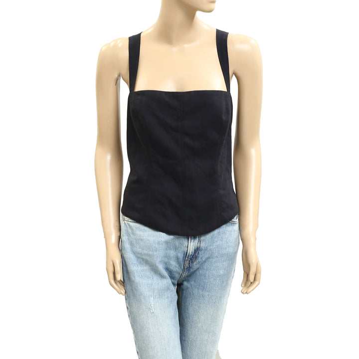 Free People Cherise Blouse Cropped Top