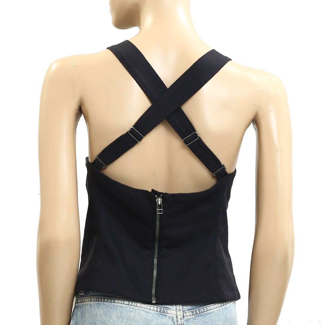 Free People Cherise Blouse Cropped Top