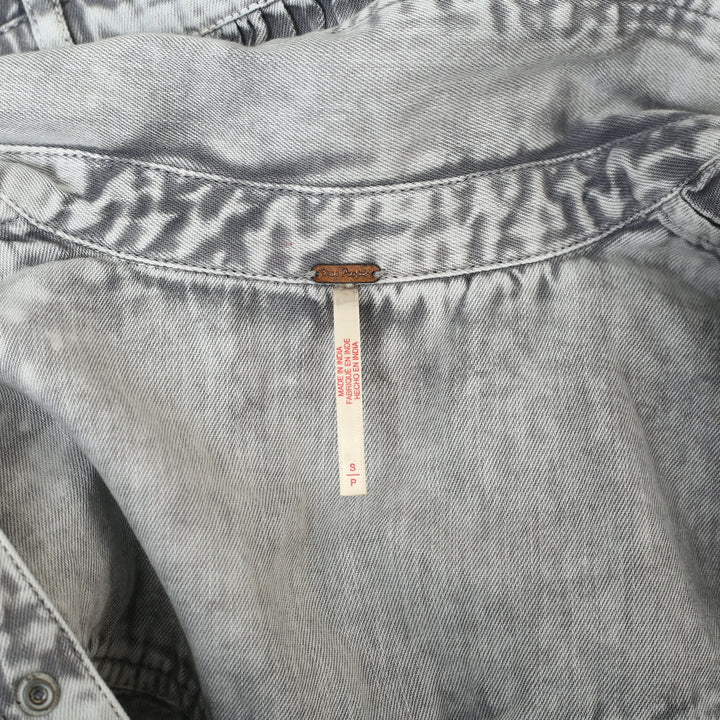 Free People Mad Love Denim Midi Dress