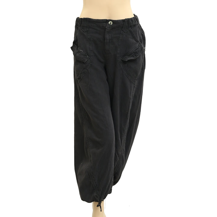 Free People Denim Jogger Trousers Pants