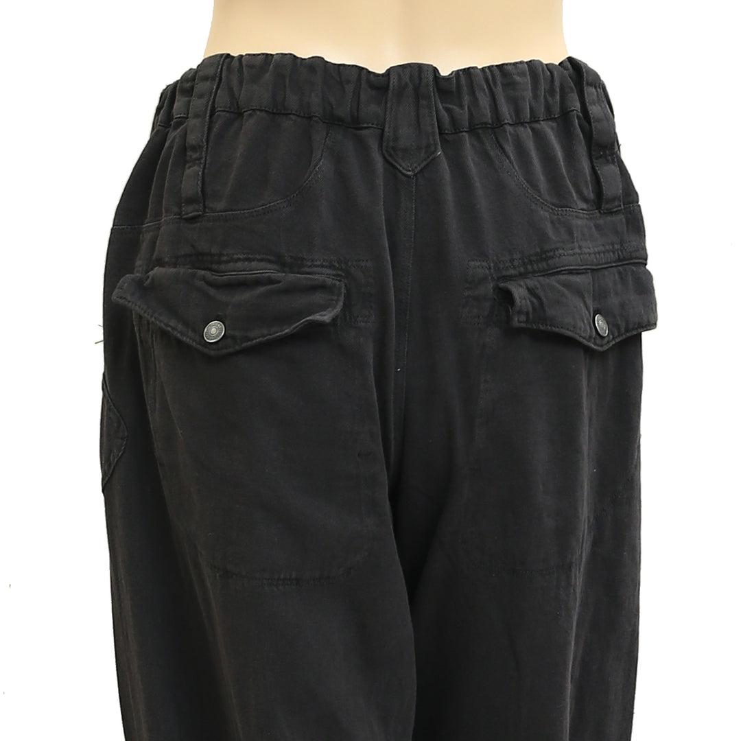 Free People Denim Jogger Trousers Pants