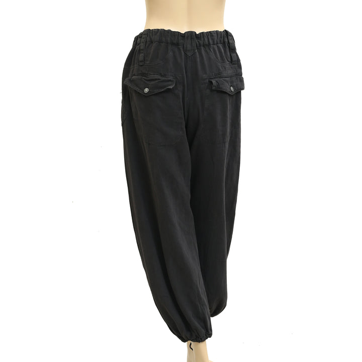 Free People Denim Jogger Trousers Pants
