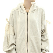 Free People Solid Jacket Hoodie Top