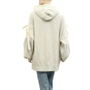 Free People Solid Jacket Hoodie Top