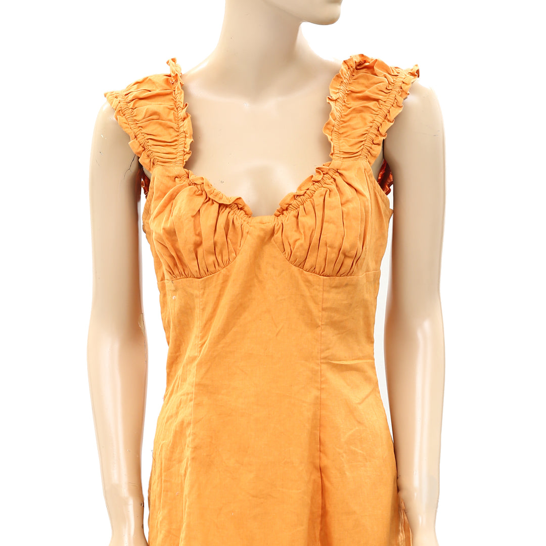 free people orange dress Free People Free-est Like A Lady Mini Dress – White Chocolate Couture