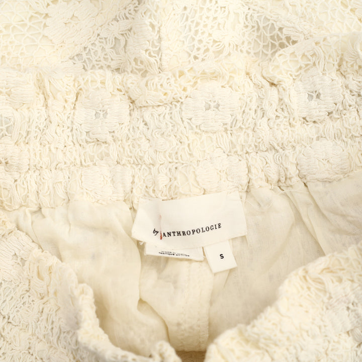 By Anthropologie Lace Tie-Waist Shorts