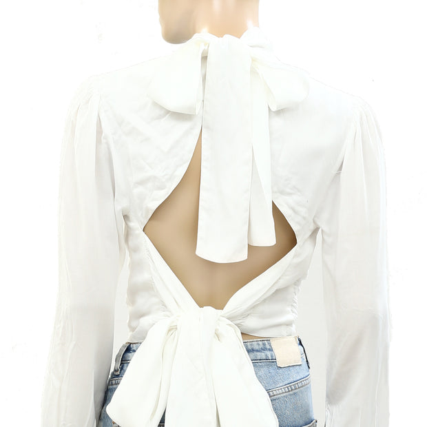 Free People Wrap Blouse Cropped top
