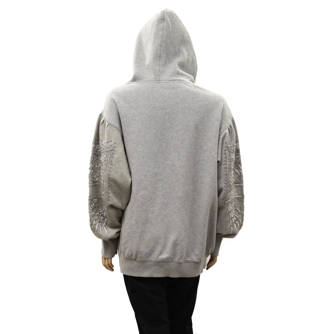 Free People Encrusted Sweatshirt Pullover Hoodie Top
