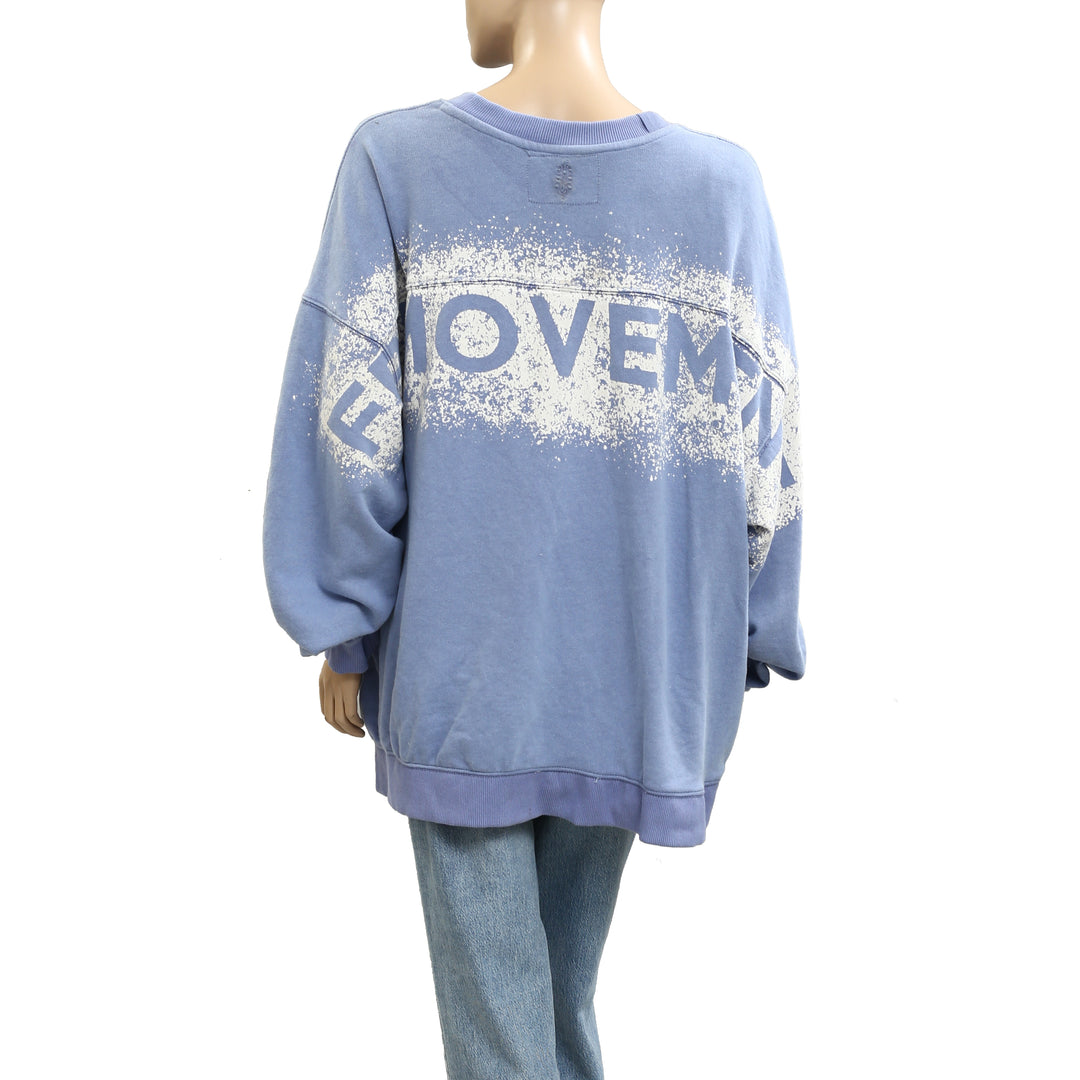 Free People FP Movement All Star Movement Logo Pullover Top