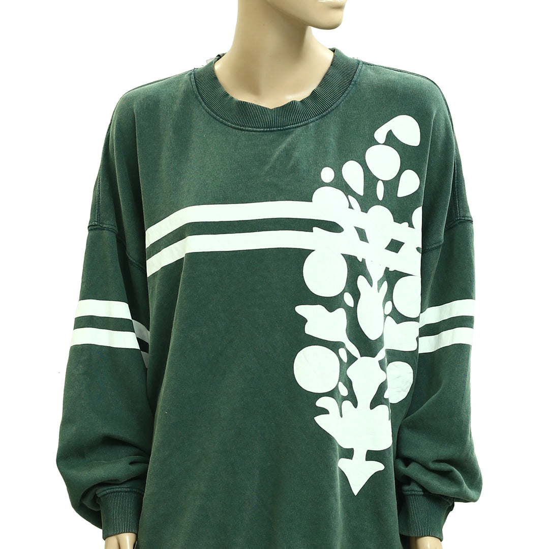 Free People FP Movement All Star Buti Logo Pullover Sweatshirt Top