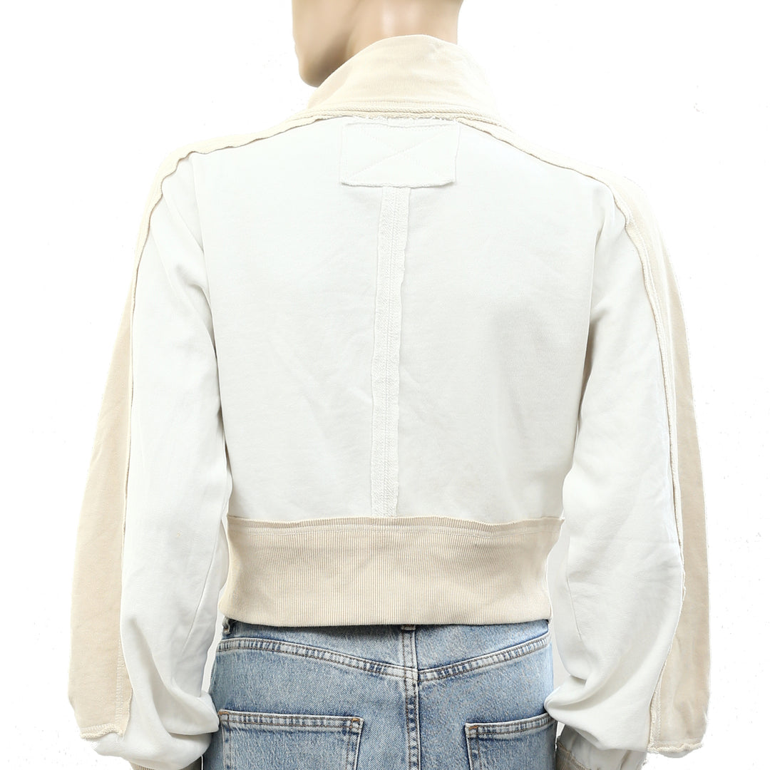 Free People Asher Track Zip Up Jacket Top