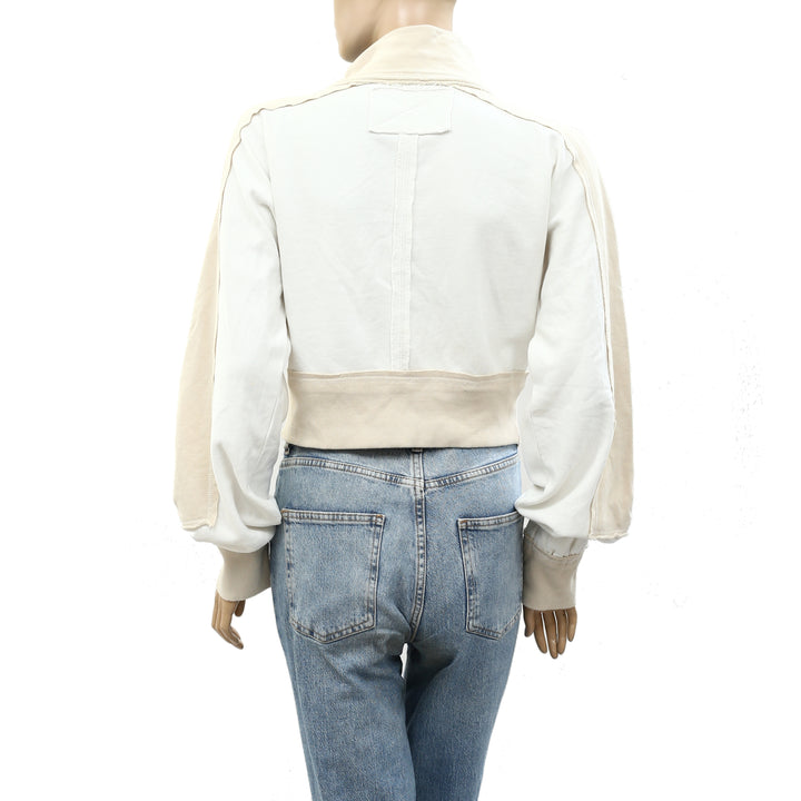 Free People Asher Track Zip Up Jacket Top