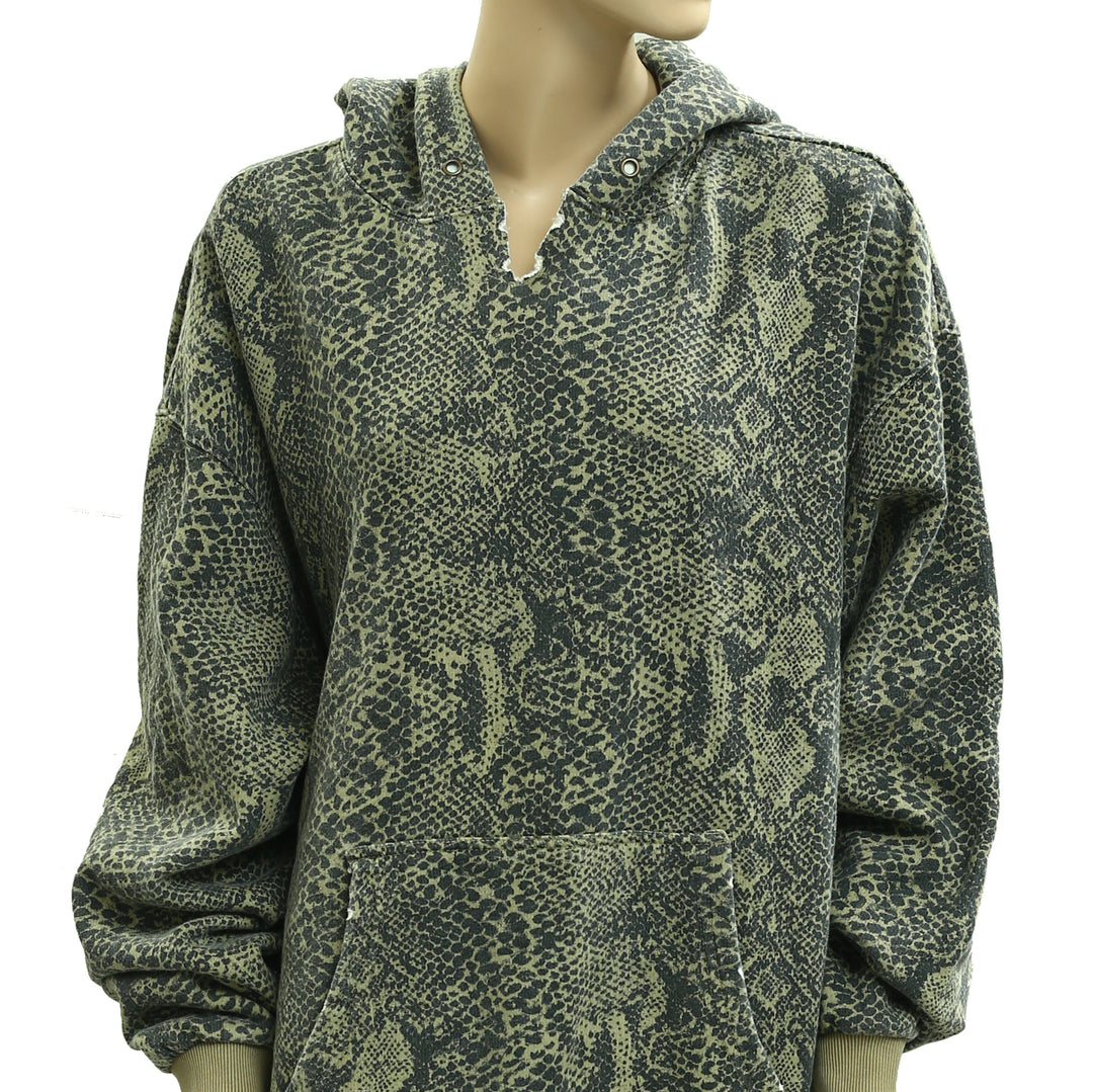 Free People We The Free It's A Vibe Print Hoodie Top