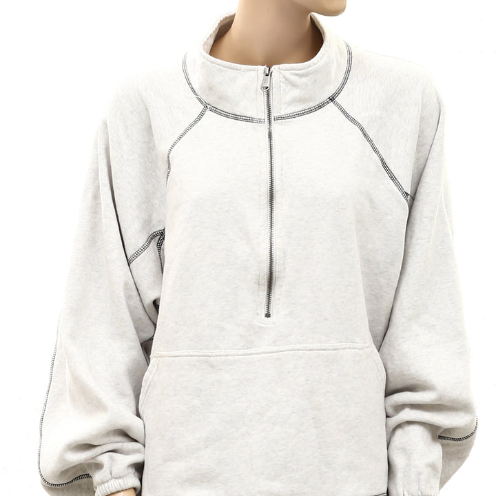 Free People FP Movement Half Court Half Zip Sweatshirt Pullover Top