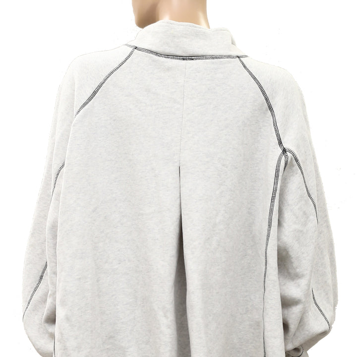Free People FP Movement Half Court Half Zip Sweatshirt Pullover Top
