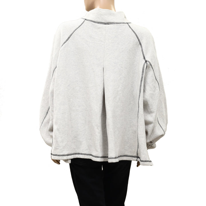Free People FP Movement Half Court Half Zip Sweatshirt Pullover Top