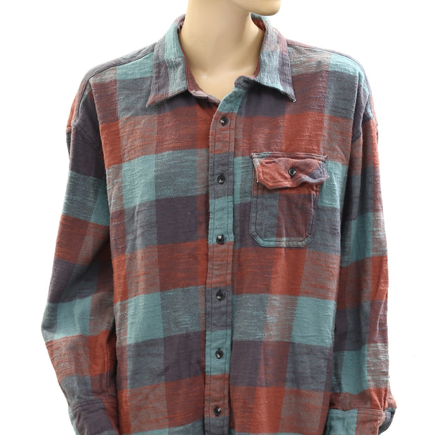 BDG Urban Outfitters Dani Flannel Shirt Tunic Top