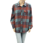 BDG Urban Outfitters Dani Flannel Shirt Tunic Top