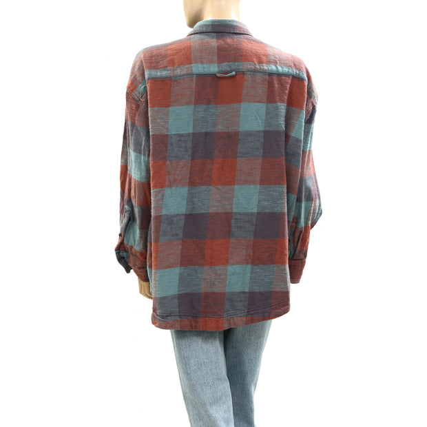 BDG Urban Outfitters Dani Flannel Shirt Tunic Top