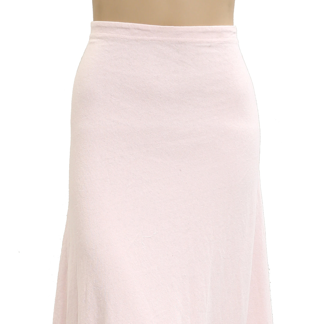 Free People Free Est Solid Cotton Maxi Long Skirt