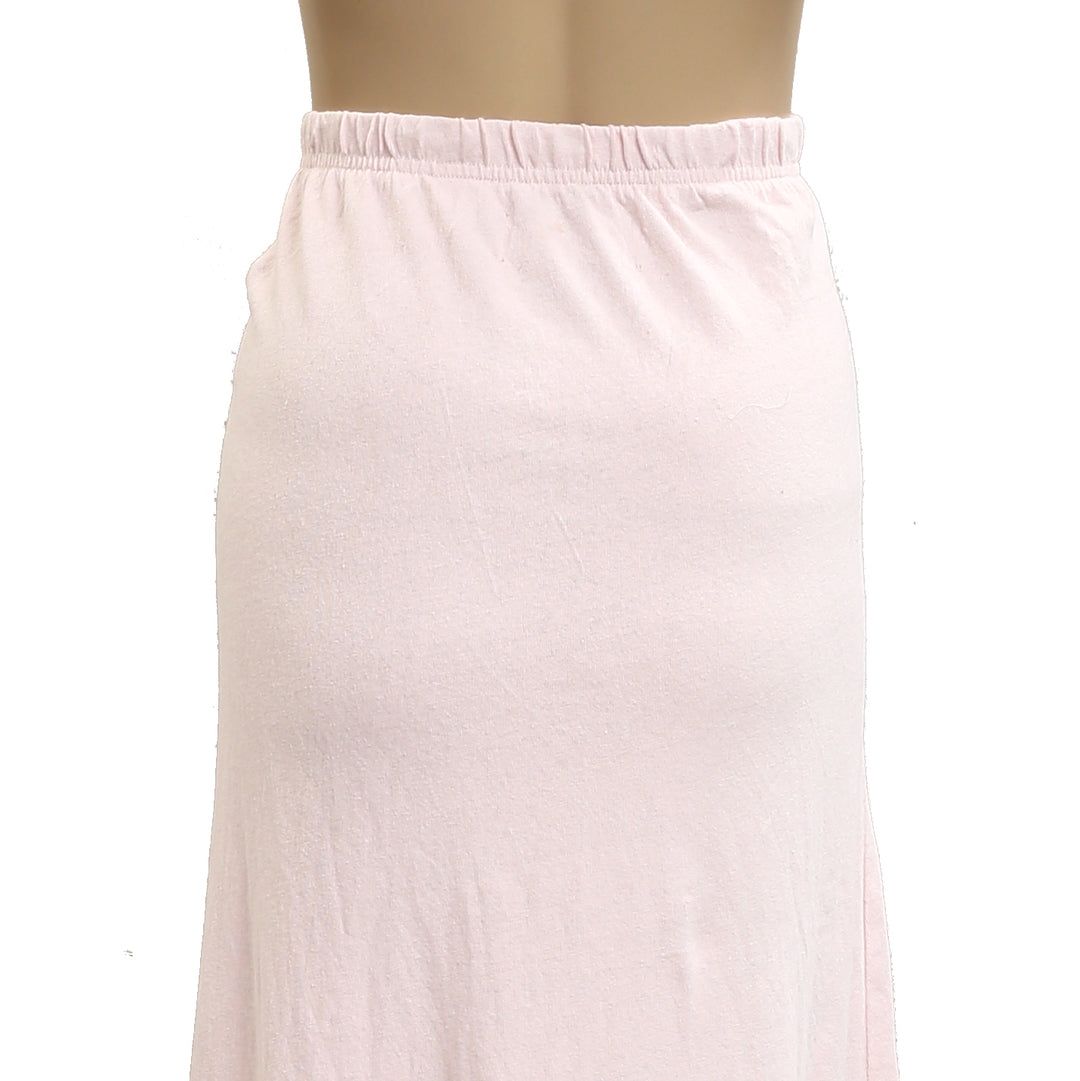 Free People Free Est Solid Cotton Maxi Long Skirt