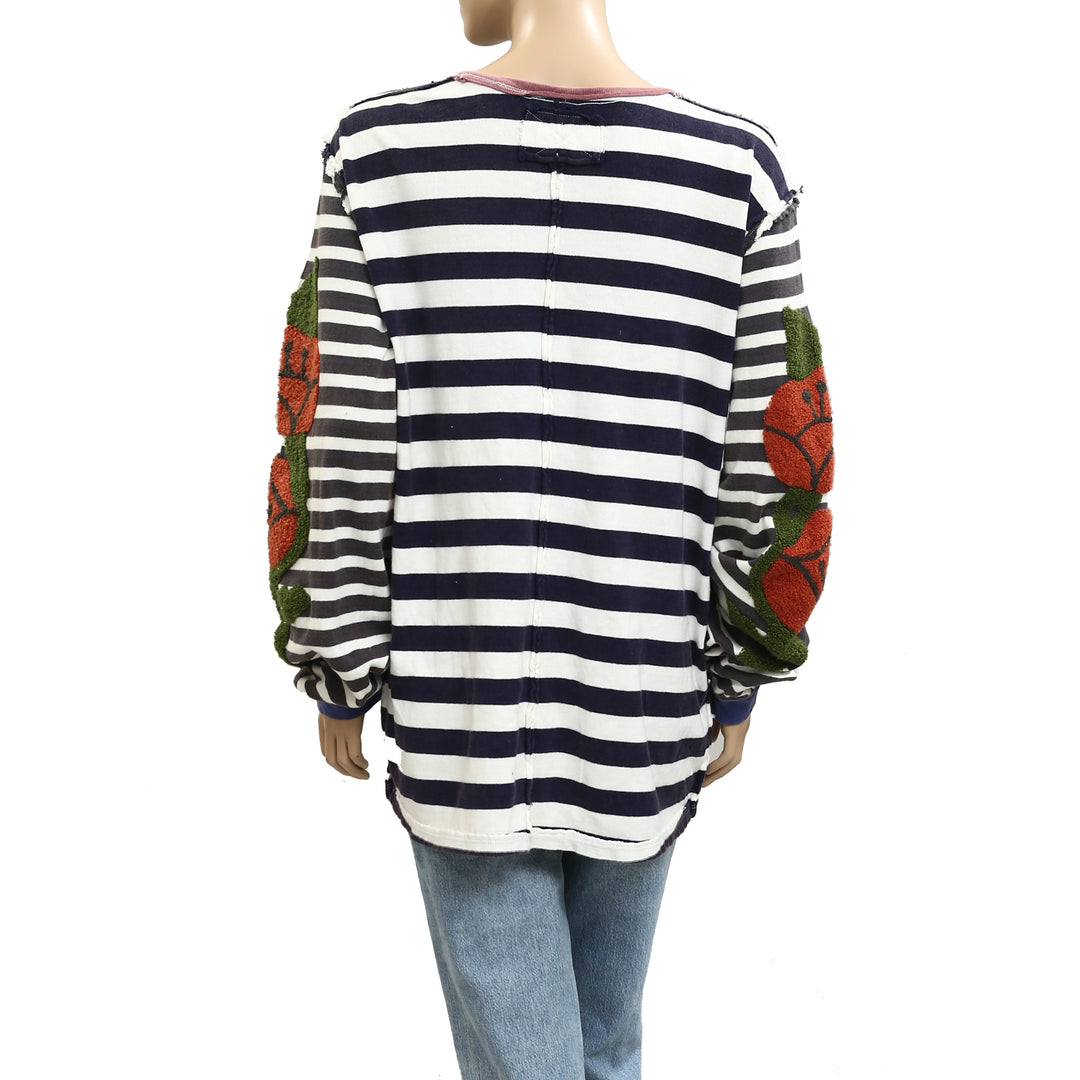 Free People We The Free Rose Stem Tee Tunic Top